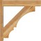 Ekena Millwork Balboa Block Rough Sawn Outlooker, Western Red Cedar, 6"W x 28"D x 28"H OUT06X28X28BOA05RWR - alternate 2